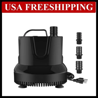660GPH Submersible Water Pump Pond Fountain Pump Aquarium Fish Tank 8.2ft High L - Image 1 of 4
