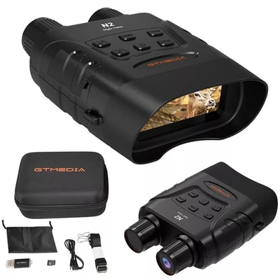 GTMEDIA 850nm Night Vision Goggles Binoculars Digital IR Head Mounted Hunting - Image 1 of 4