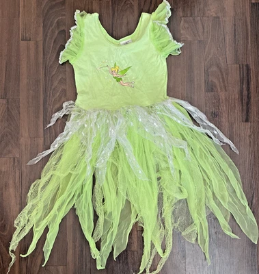 Disfraz Campanilla Vintage Años 90 Disney Store 2T/4T Retro Verde Vestido Halloween Foto 1 de 4