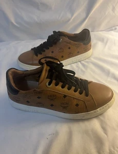 MCM Terrain Derby Visetos Low Top Sneaker Women Size 7 - Picture 1 of 11
