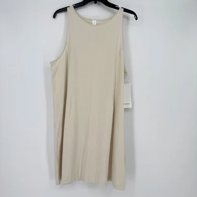 Vestido Lululemon Algodón Orgánico Cintura Ceñida Marfil Claro Talla XL LW1FE7S Foto 1 de 4