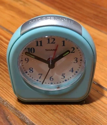Sharp Travel Alarm Clock with Light  Quartz Analog Model SPC844 - Tested - Works - Image 1 of 4