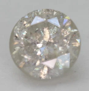 1.28 Carat I Color Round Brilliant Natural Enhanced Loose Diamond 6.77mm W VIDEO - Picture 1 of 3