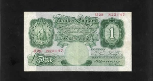 Bank of England ONE POUND 1930 Catterns - Bild 1 von 2