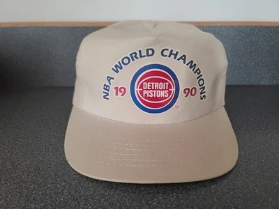 Vintage Detroit Pistons 1990 NBA World Champions Snapback Hat Universal Ind Inc - Image 1 of 4