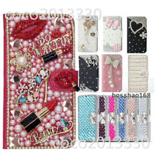 For Cricket Dream 5G/AT&T Radiant Max 5G Bling Leather Wallet Cases Phone Cover