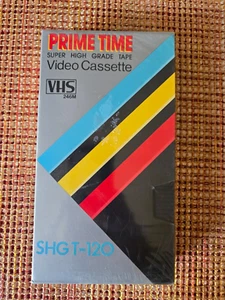 Vintage PRIME TIME SHG T-120 VHS High Grade Video Cassette Video Tape NEW - Picture 1 of 2