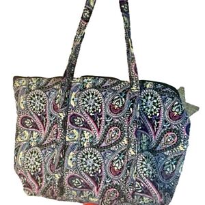 NWOT non-branded with various colorful and bright BOHO floral tote Size M-L