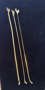 3 AMBASSADOR Chain Bracelets Gold Tone All Different Style Chains FREE SHIPPING - Picture 1 of 8