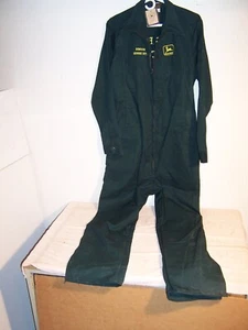 Tuta uniforme John Deere vintage nuova con etichetta ricamata Cross Bros. Taglia LG/L - Foto 1 di 10