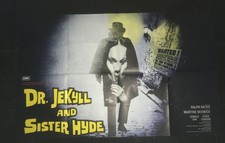 DR. JEKYLL AND SISTER HYDE HAMMER HORROR MOVIE POSTER UK QUAD