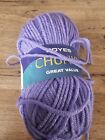Boyes Chunky Wool Knitting Yarn 100g 1134 Purple 