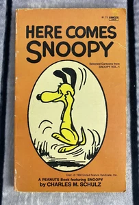 Here Comes Snoopy Book Vintage 1958 Charlie Brown Peanuts (bbb) - Foto 1 di 3
