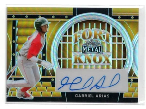 2022 Leaf Metal FORT KNOX RC AUTO Gabriel Arias! Guardians Rookie! Autograph /10 - Picture 1 of 2
