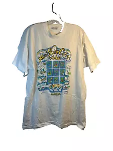 Camiseta De Colección Años 90 Para Hombres XL New York City Water Works Blanca Puntada Única por todas partes - Imagen 1 de 9