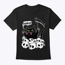 Funny Cat And Skulls T-Shirt