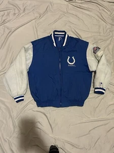 Vintage Indianapolis Colts Pro Player Reversible Quilted Zip up Jacket (L-XL) - Picture 1 of 11