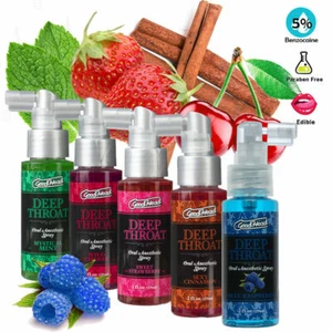 Doc Johnson Deep Throat Oral Anesthetic Spray Flavored Numbing Desensitizing - Picture 1 of 14