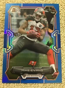 2015 Bowman Mike Evans Blue Foil Parallel #D/99 Tampa Bay Buccaneers - Bild 1 von 2
