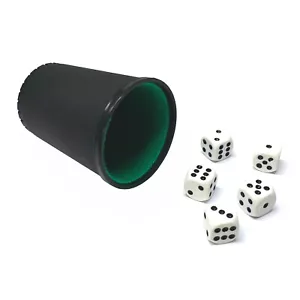 Cuenco de Dados de Plástico Incl. 5 Dados Tazas Rompecabezas Dado Mäxle - Imagen 1 de 1