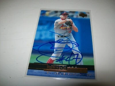 2000 UPPER DECK JOE MCEWING AUTOGRAPH SIGNED AUTO #214 ST. LOUIS CARDINALS - Image 1 of 2