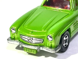 💚Tomica Mercedes Benz 300SL Rare Gullwing Pocket Cars Custom Metallic GREEN - Picture 1 of 11