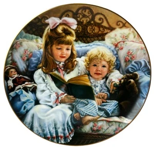 Sandra Kuck Edición Limitada Plato Night Time Story Hecho en EE. UU. 1987 Reco Fine China - Imagen 1 de 5