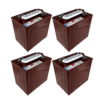 (Set of 4) Trojan T-105 6V 225Ah Deep Cycle Battery - HydroLink Compatible - Image 1 of 4