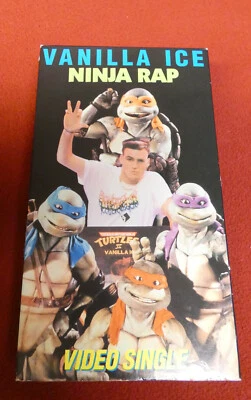 Vanilla Ice: Ninja Rap Video Single  [TMNT II] (1991, VHS) Secret of the Ooze - Image 1 of 2