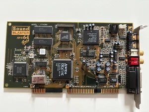 Creative Sound Blaster AWE64 GOLD CT4390 ISA sound card vintage wavetable MIDI - Photo 1/14