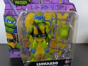 PLAYMATES TEENAGE MUTANT NINJA TURTLES MAYHEM 4.3" LEONARDO BASIC TMNT FIGURE - Picture 1 of 11