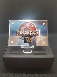 RARE Jurassic Park: T-Rex Vs Velociraptor - 35mm Film Cell in Stylish display - Picture 1 of 9