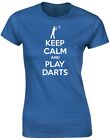 Keep Calm And Play Darts Damen-T-Shirt 8 Farben (8-20) von swagwear