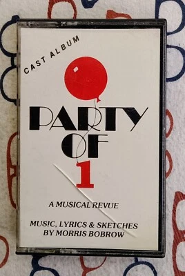Morris Bobrow Party of 1 A Musical Revue Cast Album 1987 Cassette Album VG+/VG - Image 1 of 4