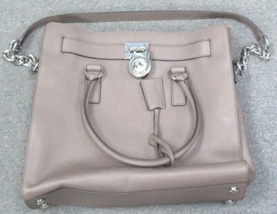 Bolso de Mano Michael Kors Grande Hamilton Saffiano Cuero Taupe Foto 1 de 4