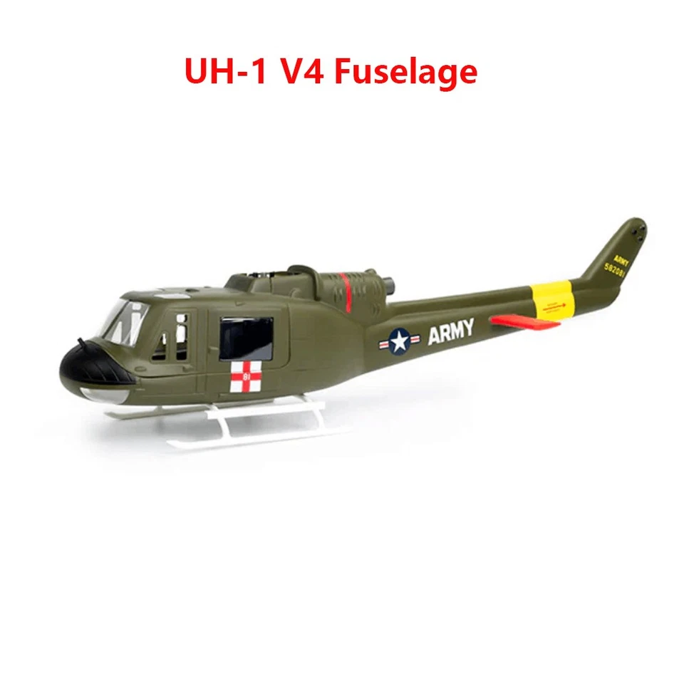 Fly Wing UH1 V4 RC Helicopter Fuselage Full Cover Shell Parts Original - Image 1 of 1