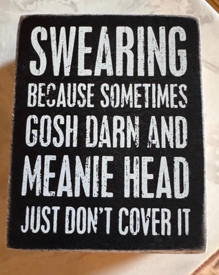 RUSTIC BOX SIGNS - Set of Two - Sassy, Classy, and a Little Smart A**y - Image 1 of 4