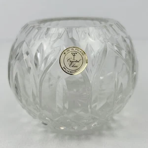 Kerzenhalter glasklar Polen 24% Bleikristall geschliffenes Glas Schale - Bild 1 von 5