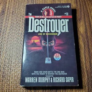 The Destroyer Line of Succession Warren Murphy 1988 First Printing Signet - Bild 1 von 8