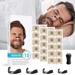 Magnetic Anti Snore Nose Clip Stop Snoring Better Sleep Aid Snore Decrease Strip - Picture 1 of 25