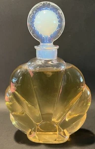 RARE Antique 1900'S Factise Opal Uranium RAFFY Marcel Perfume Bottle Scalloped - Picture 1 of 12
