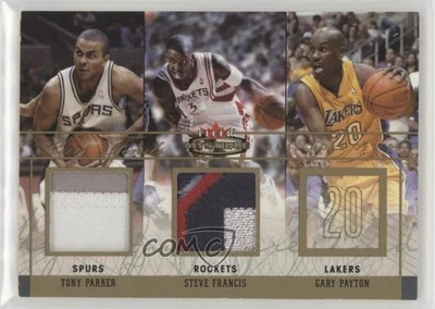 2003 Fleer Mystique Parallel Missing Serial Number Tony Parker Steve Francis HOF - Image 1 of 2
