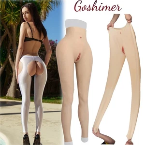 Silicone Fake Vagina Pants Hip Enhancer Transgender Panties For Crossdresser - Picture 1 of 29