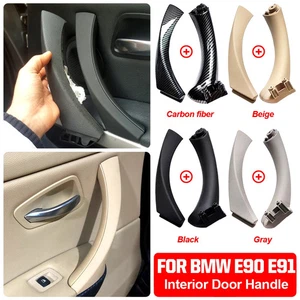 For BMW E90 for BMW 3-Series Car Inner Door Handle Panel Sedan Pull Trim Cover - Picture 1 of 27
