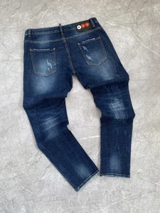 Rare Dsquared2 Jeans Distressed Skinny Fit Made in Italy Blue Size 38 - Picture 1 of 21