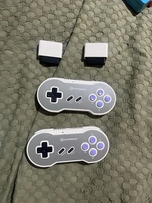 Hyperkin Scout Premium 2.4Ghz SNES Controller for SNES and NES  2 X Pads Tested - Image 1 of 3
