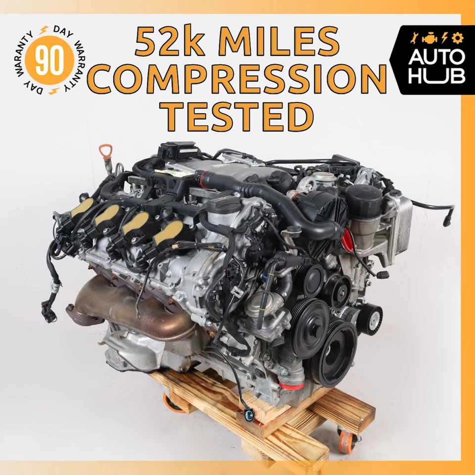 07-12 Conjunto de motor Mercedes R230 SL550 E550 5,5 L V8 M273 TRACCIÓN TRASERA OEM 52 k Foto 1 de 4