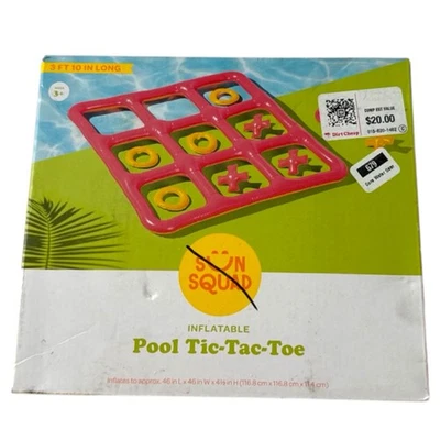 Sun Squad Piscina Inflable Tic Tac Puntera Juego 45"L x 46"W x 4.5" Alto Foto 1 de 2