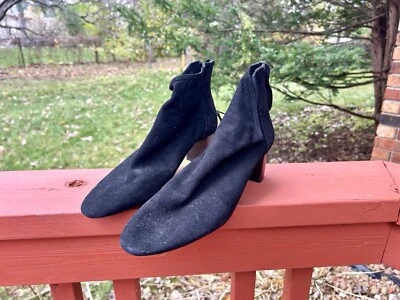 BOTINES ZARA MUJER GAMUZA SPLIT CUERO REAL TACÓN MEDIO 41 Foto 1 de 4