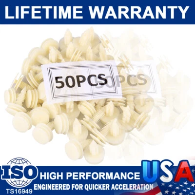 50Packs Door Trim Panel Retainer Clips For Chevrolet GM GMC 1500 4.8L 5.3L Truck - Image 1 of 4